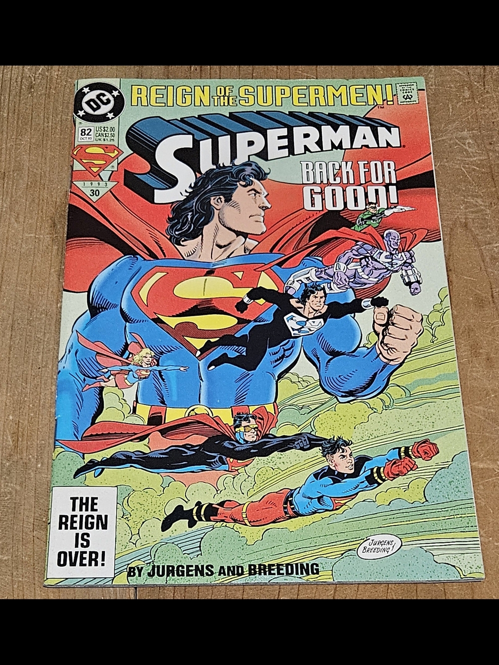 Superman #82 Standard Edition-Direct (DC Comics October 1993)